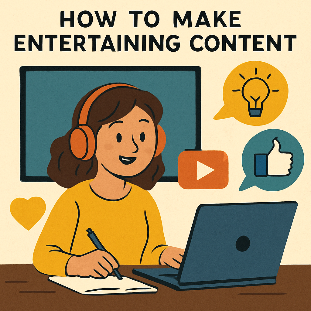 Learning about how to make entertaining content