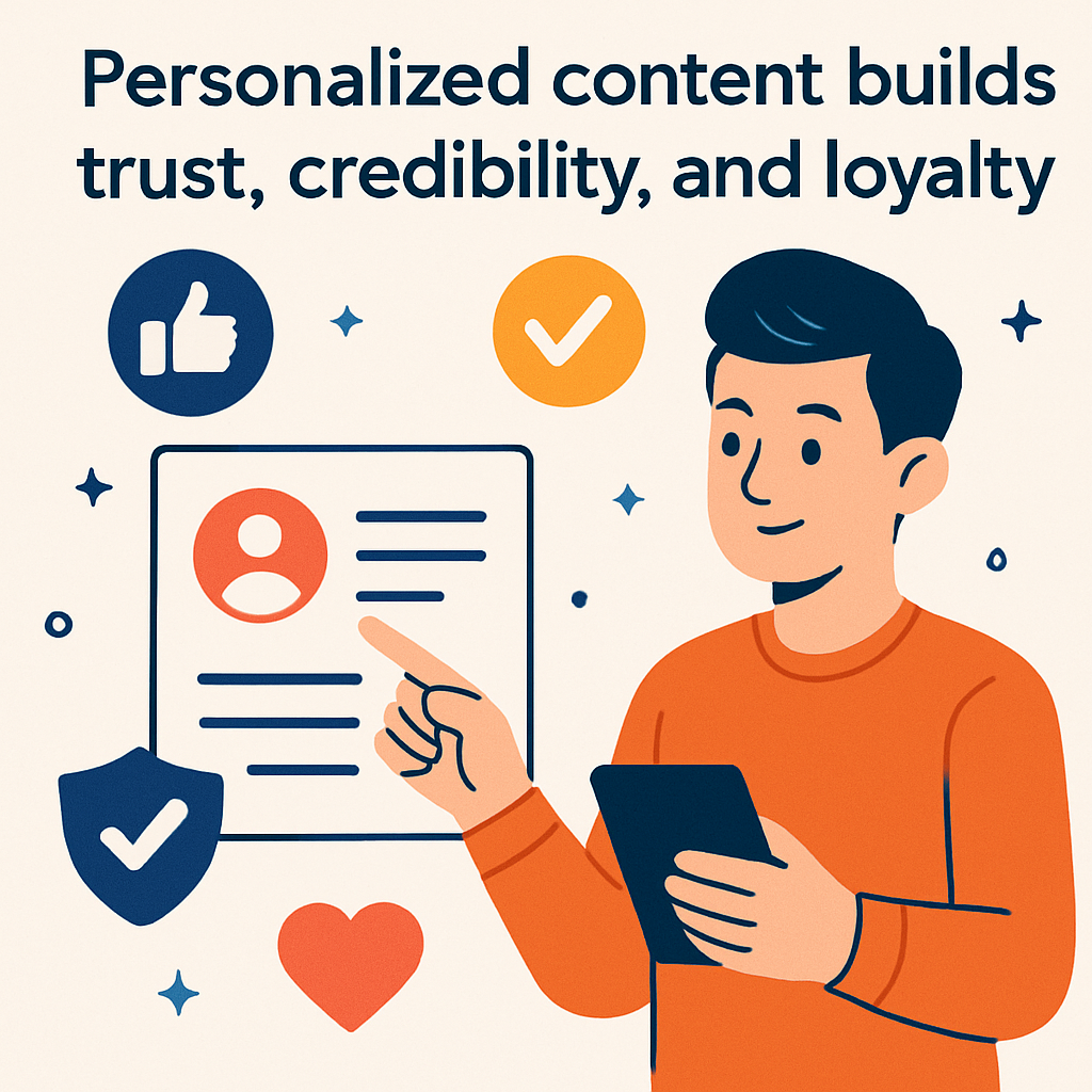 Personalized content builds trust credibility and loyalty