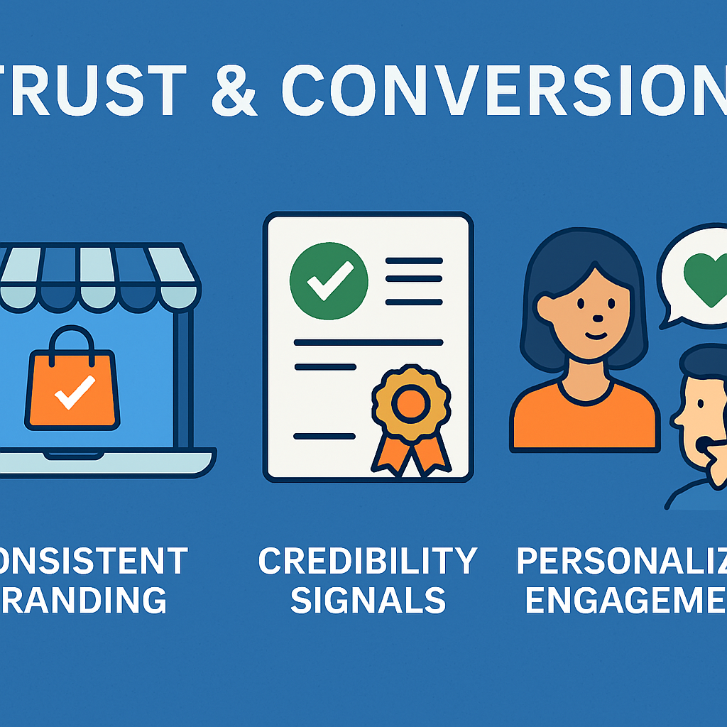 Trust  Conversion  consistent branding credibility signals and personalized engagement-1