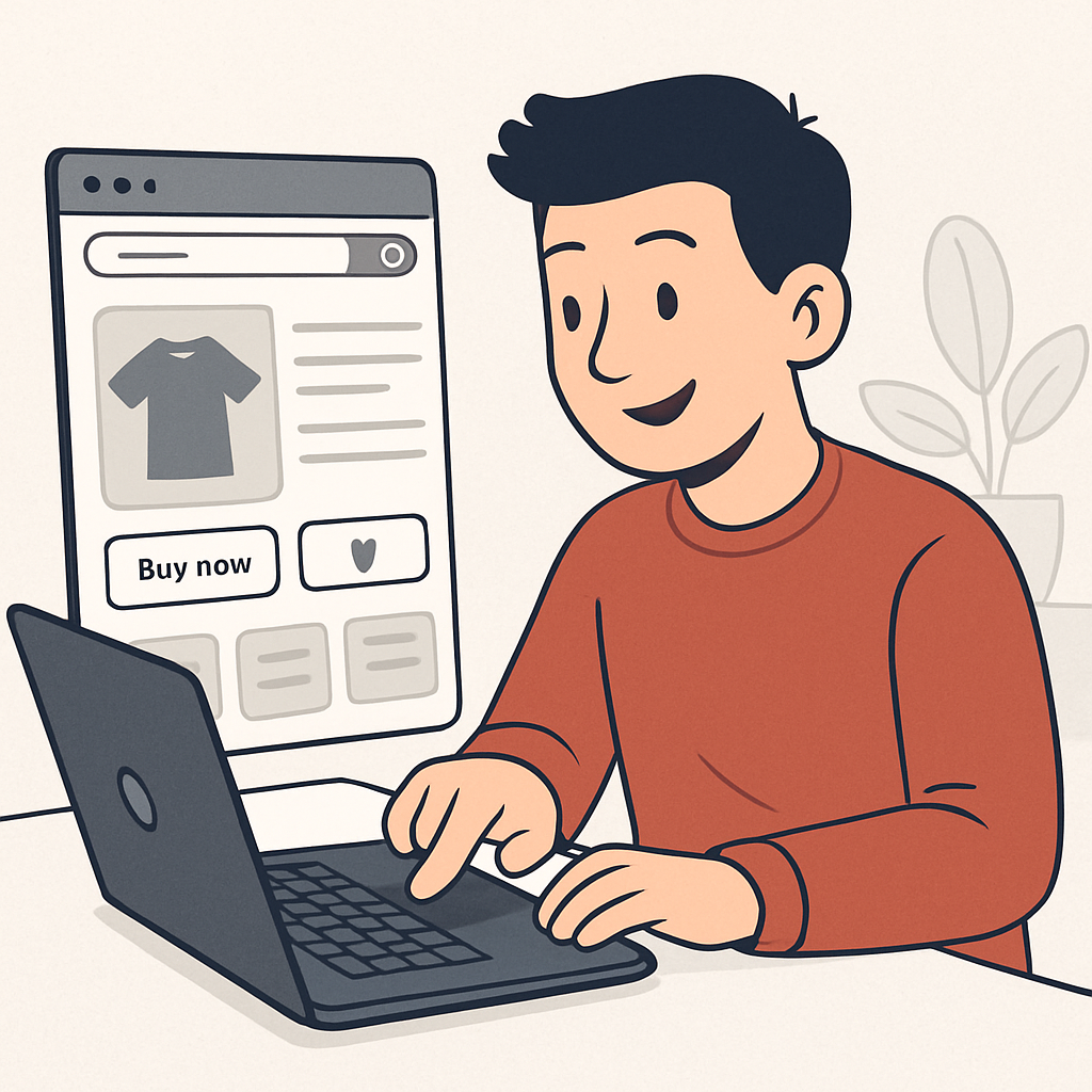 a consumer is easily navigating a website-1