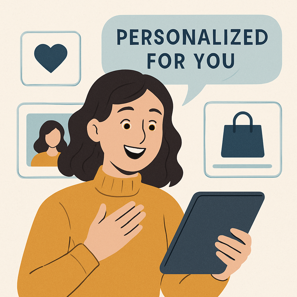 a consumer is happy because they feel like their experience is tailored to them-1