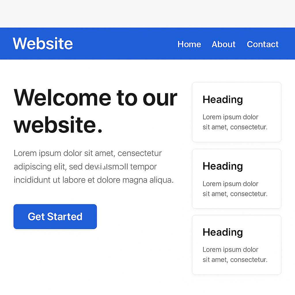 a webpage that is easy to navigate