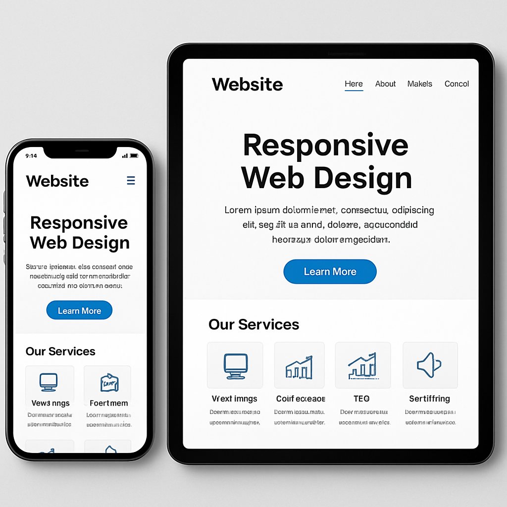 mobile and tablet website