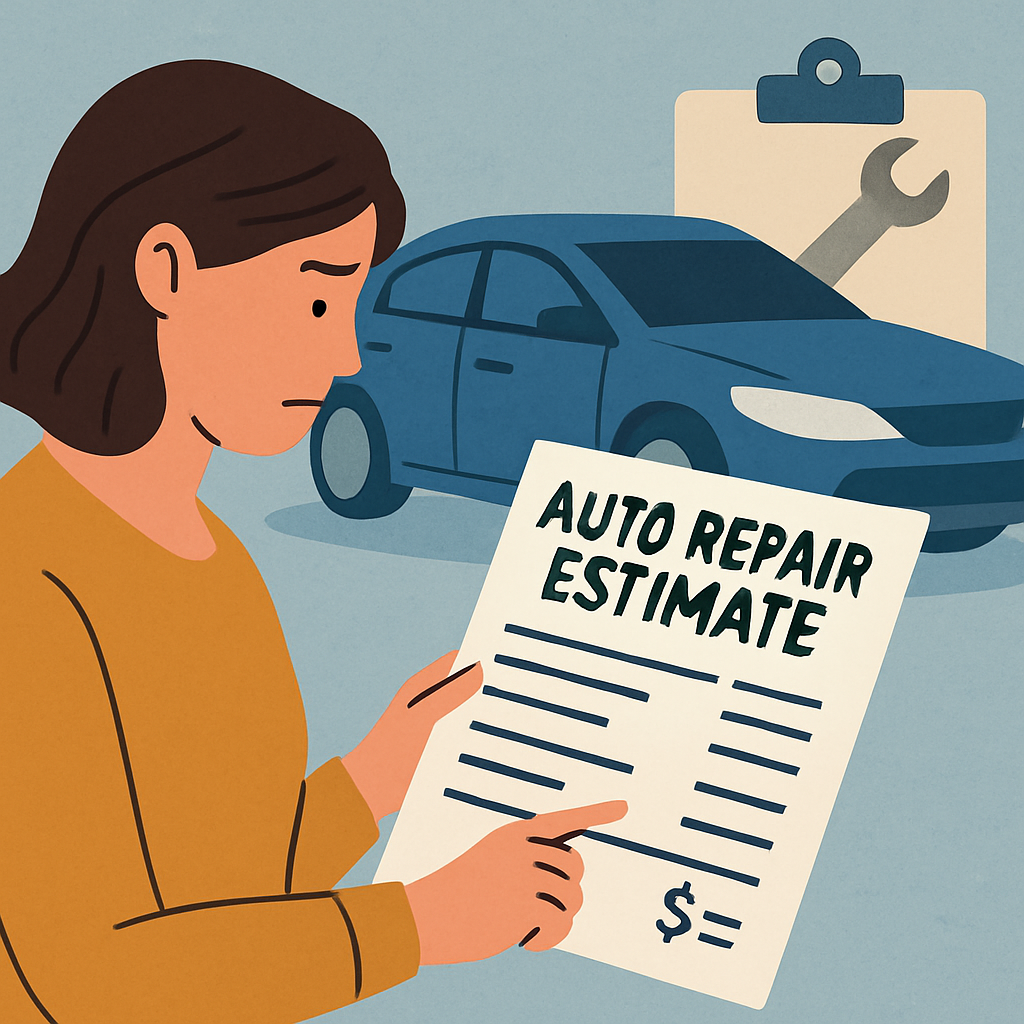 without text Know Before You Pay Understanding AutoRepair Estimates
